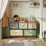Commode chambre adulte commode 5 tiroirs chiffonnier coiffeuse bohème commode de chambre meuble salon ... Commode chambre adulte commode 5 tiroirs chiffonnier coiffeuse bohème commode de chambre meuble salon ...