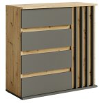 Commode de chambre armoire corridi beige 80 x 34 x 80