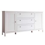 Commode de chambre armoire farge blanc 183 x 38 x 98
