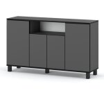 Commode chambre - mirabilesse - commode de salon - 140x80x35 meubel tv - meuble de rangement armoire ...