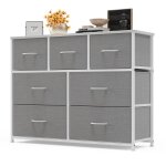 Commode de chambre - xbro - 7 tiroirs en tissu - cadre en acier - pieds en plastique réglable - rangement ... Commode de chambre - xbro - 7 tiroirs en tissu - cadre en acier - pieds en plastique réglable - rangement ...
