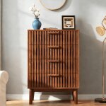 Commode - comanlai - mod�le comanlai - 4 tiroirs - bois fonc� - style classique