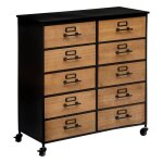 Commode double baris métal et bois 10 tiroirs - atmosphera createur dinterieur Commode double baris métal et bois 10 tiroirs - atmosphera createur dinterieur