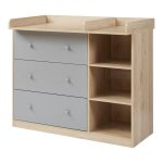 Commode  langer beldinupp 93 x 110 x 55 cm effet chne gris