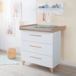 Commode à langer Évolutive roba - leon - 3 tiroirs - pieds en bois massif - extension à langer amovible ... Commode à langer Évolutive roba - leon - 3 tiroirs - pieds en bois massif - extension à langer amovible ...