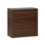 Commode. module de rangement dcor bois noyer 3 tiroirs - kompo