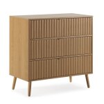 Commode lluvia vs venta - stock 3 tiroirs ch�ne 80x40x80 cm en m�lamine