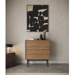 Commode à quatre tiroirs - selsey olar - 85 cm - couleur de bois noyer carini Commode à quatre tiroirs - selsey olar - 85 cm - couleur de bois noyer carini