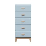 Commode rebecca mobili kuro 115x50x40 mdf bois bleu ciel marron scandinave Commode rebecca mobili kuro 115x50x40 mdf bois bleu ciel marron scandinave