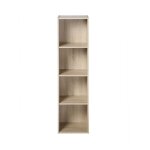 Compo meuble de rangement 4 cases en colonne décor chêne - h123 cm Compo meuble de rangement 4 cases en colonne décor chêne - h123 cm
