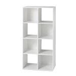 Compo meuble de rangement 8 cases blanc - l62 cm