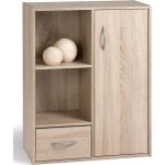 Compo meuble de rangement contemporain coloris ch�ne - l 62 cm