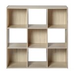 Compo meuble de rangement contemporain décor chêne - l 92 cm Compo meuble de rangement contemporain décor chêne - l 92 cm