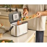 Composteur de cuisine - joseph joseph - 4l - inox - amovible - anti - odeurs