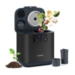 Composteur lectrique 4 l pour cuisine costway - avec couvercle - auto - nettoyage - affichage led - ...
