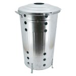 Composteur de jardin en mtal galvanis 90 l