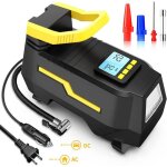 Compresseur  air 220v 12v 150psi ac dc double alimentation gonfleur pneus voiture pour vlo moto balle ...