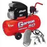 Compresseur dair horizontal 50l - livré avec un kit gonflage Compresseur dair horizontal 50l - livré avec un kit gonflage