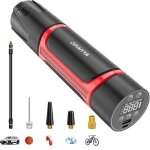 Compresseur  air portatif - marque - mini compresseur - 150 psi - rechargeable usb - led