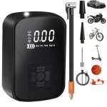 Gonfleur pneu voiture sans fil 1800mah * 2 sections mini pompe � air �lectrique avec �cran lcd num�rique ...