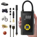 Compresseur � air portatif gonfleur pneus voiture pompe �lectrique 150psi sans fil avec �cran lcd num�rique ...