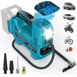 Compresseur  air portatif pour makita 18v batteries max. 11 bars gonfleur auto avec manomtre digital ...