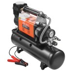 Compresseur dair robuste 12 v - vevor - gonfleur de pneus portable 180 l / min - pour camions voitures ... Compresseur dair robuste 12 v - vevor - gonfleur de pneus portable 180 l / min - pour camions voitures ...