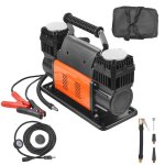 Compresseur dair robuste 12 v - vevor - gonfleur de pneus portable 300 l / min - avec adaptateurs pour ... Compresseur dair robuste 12 v - vevor - gonfleur de pneus portable 300 l / min - avec adaptateurs pour ...