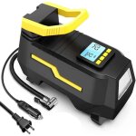 Compresseur dair 220 v 12 v 150 psi double alimentation ca / cc gonfleur de pneus pour vélo moto ballon ... Compresseur dair 220 v 12 v 150 psi double alimentation ca / cc gonfleur de pneus pour vélo moto ballon ...
