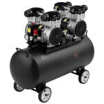 Compresseur dair - duoku - 20 gallons - sans huile - 4hp - portable - acier