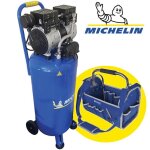Compresseur dair vertical silencieux michelin mvx50 - 1 silent ? 50 l ? 1 cv + sacoche Compresseur dair vertical silencieux michelin mvx50 - 1 silent ? 50 l ? 1 cv + sacoche