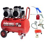 Compresseur silencieux 100l 3cv prodif super silent sil1003 prodif + kit 8 accessoires raccords rapides ... Compresseur silencieux 100l 3cv prodif super silent sil1003 prodif + kit 8 accessoires raccords rapides ...