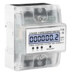 Compteur denergie electrique courant triphas� 4 fils 230 / 400 v 5 - 100 acompteur de courant triphas� ...