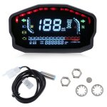 Compteur kilomtrique universel pour moto compteur de vitesse numrique  led lcd tachymtre instrument ...