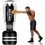 Sac de boxe autoportant - nzqxjxz - 180 cm - pvc 05 mm (100 000 coups) - base remplissable stable