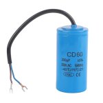 Condensateur de course cd60 avec c�ble 250v ac 200uf 50 / 60hz pour compresseur dair � moteur