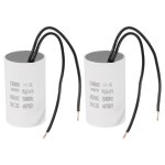 Condensateur sourcing map 2pcs cbb60 16uf ac 450v 50hz / 60hz marche avec 2 fils moteur démarrage pour ... Condensateur sourcing map 2pcs cbb60 16uf ac 450v 50hz / 60hz marche avec 2 fils moteur démarrage pour ...