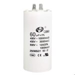 Condensateur sourcing map 1pcs cbb60 60uf 450v ac double insert 50 / 60hz cylindre 94x49mm moteur pompe ...