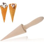 Cone glace gaufre cone cornet de glacerouleau gaufre c�ne en bois rouleau de gaufres mouler cornet de ...