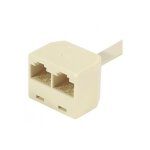 Conecticplus adaptateur ethernet rj45 m�le vers 2 x femelle 15cm non blind� (c�blage r�seau)