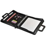 Confrencier sacoche - monolith - simili cuir - fermeture zippe - noir