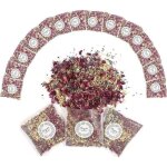 Confettis - canon  confettis - 14 paquets - ptales naturels - biodgradables - mariage