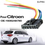 Connecteur de feu arri�re � 6 broches pr�c�bl� 1606248780 pour citro�n berlingo (b9) c - elysee c2 c3 ...