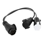 Connecteur de remorque 13 � 7 broches n &amp s adaptateur de conversion c�ble prise de caravane