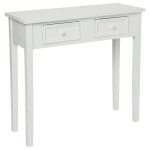 Console 2 tiroirs charme blanc Console 2 tiroirs charme blanc