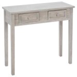 Console charme - bois blanchi - bois clair - atmosphera createur dinterieur Console charme - bois blanchi - bois clair - atmosphera createur dinterieur