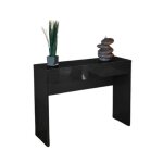 Console dentr�e arena avec tiroir coloris noir brillant ? dimensions 109 x 81 x 34 cm