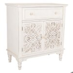 Console dentre en bois blanc