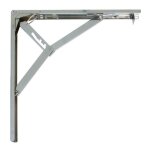 Console d�tag�re pliante - amig - 8 - 300 - 300 mm - acier chrom� - 3 positions