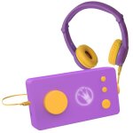 Console educative - lunii - ma fabrique � histoires - casque audio violet - livre audio inclus - d�s ...